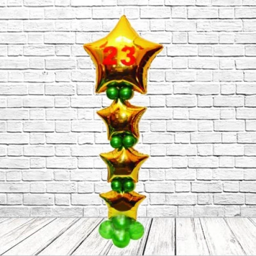 Стойка с шарами звездами "23"