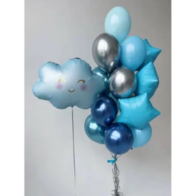 Композиция из шаров "Голубые облака"