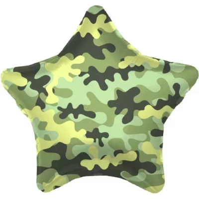 Шар звезда "Военный камуфляж"