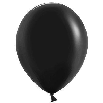 Латексные шары с гелием «Чёрный пастель» 30 см