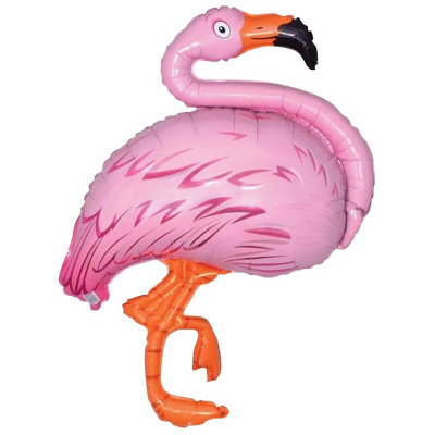 Розовый фламинго — воздушный шар, фигура (130 см)