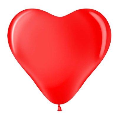 Латексные шары, сердце «Красный пастель» 41 см