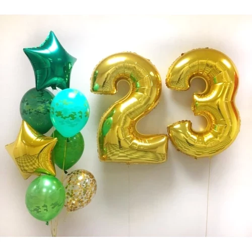 Композиция из шаров на 23 февраля