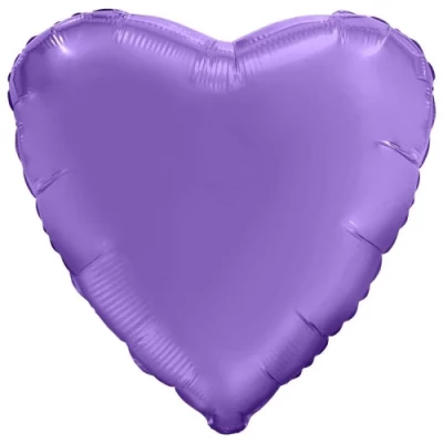 Шар Сердце Purple 48 см, сатин