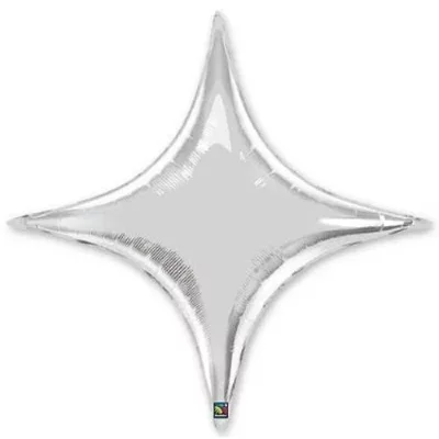 Звезда 4х-конечная серебро