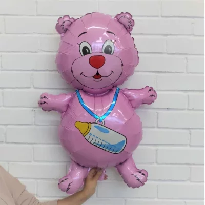 Шар фигура "Медвежонок девочка"