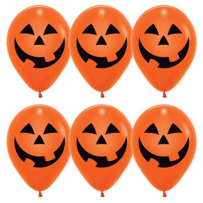 Латексные воздушные шары — Тыква на Хэллоуин (30см)