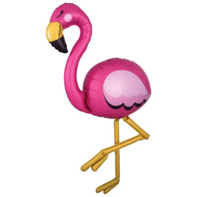 Розовый фламинго — воздушный шар, ходячая фигура (173 см)