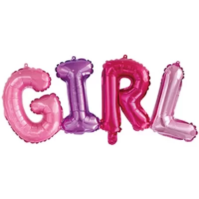 Шар-фигура Надпись "GIRL"