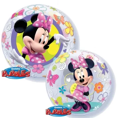 Шар BUBBLE Disney "Минни Бантики Цветы"