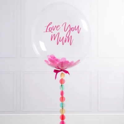 Прозрачный шар "Love you mum"