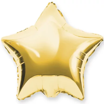 Шар Звезда 46 см, золотая металлик