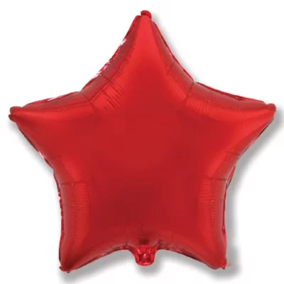 Шар Звезда 46 см, красная пастель