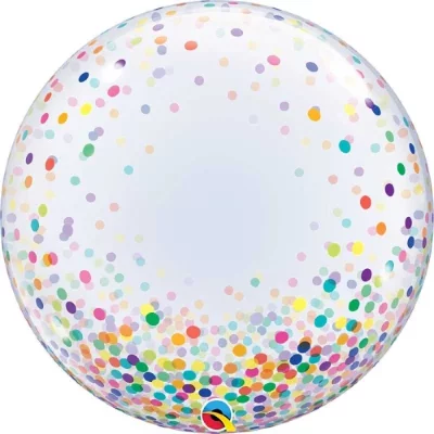 Большой шар BUBBLE "Конфетти разноцветное"