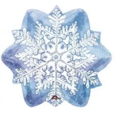 Шар фигура "Снежинка", синяя