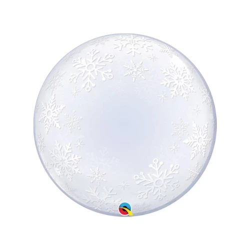 Шар BUBBLE "Снежинки"