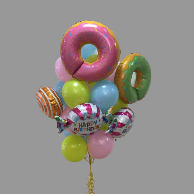 Фонтан из воздушных шаров «Любимые сладости»