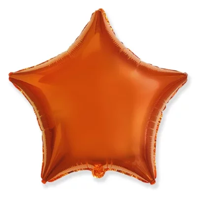 Шар Звезда 46 см, оранжевая пастель