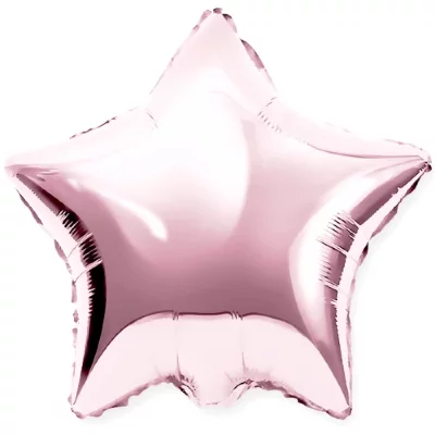 Шар Звезда 46 см, розовая металлик
