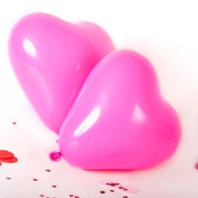 Шар-сердце фэшн rose (розовое), 30 см