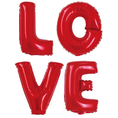 Набор шаров-букв (32″/81 см) LOVE, Красный