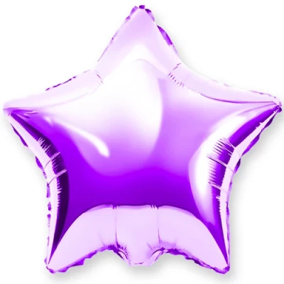Шар Звезда 46 см, фиолетовая металлик