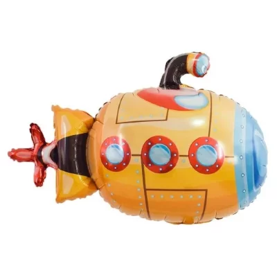 Шар фигура "Подводная лодка", оранжевый