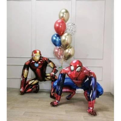 Композиция с шарами "Супергерои. Два друга"