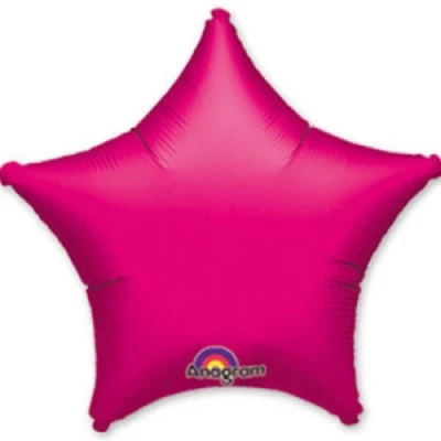 Шар Звезда 46 см, фуксия (темно-розовая) пастель