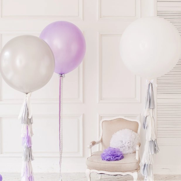 Большие шары лавандовые